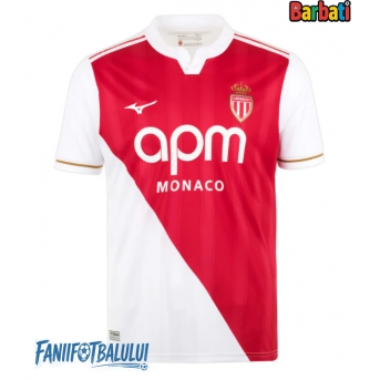 AS Monaco Tricou Fotbal Replică 2025-26 Barbati Acasa